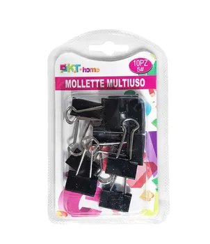 

Black Metal Binder Clips 10 Pcs