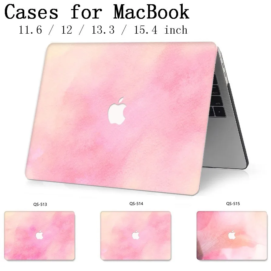 

Laptop Case For MacBook 13.3 15.4 Inch For MacBook Air Pro Retina 11 12 13 15 With Screen Protector Keyboard Cove Apple New Case