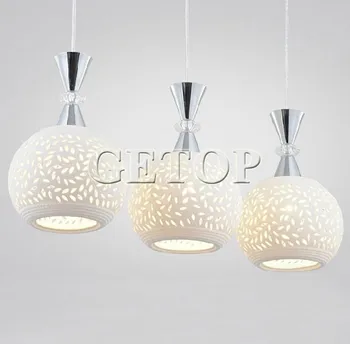 

Ceramic Copper Pendant Dining-Room Lamp Stage Lighting Three Dining Room Copper Lamp Creative Meals Chandeliers