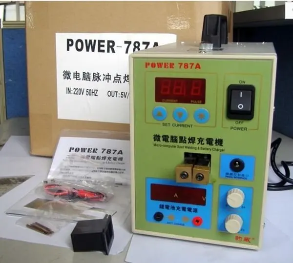 2 в 1 MCU микрокомпьютер точечный Сварщик+ Мощность 787A 180 В~ 240 В