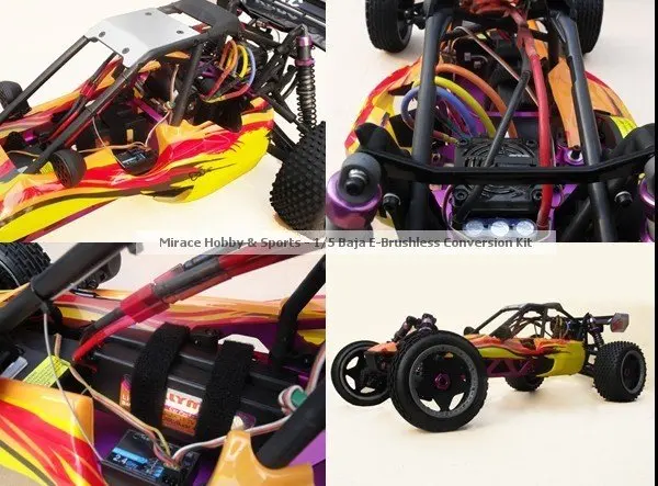 1/5 scale HPI/KM baja Electric Brushless Conversion kit, E-Baja Conversion Kit with 150A two way ESC and 580L size brushless m