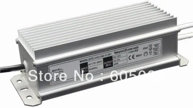 DC12V 60 Вт источника питания, адаптер питания для Светодиодные полосы/модуль/бар, ce/rohs/saa, 50 шт./лот торговля, DHL/EMS/FedEx