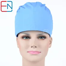 flowers pattern medical scrub caps for women