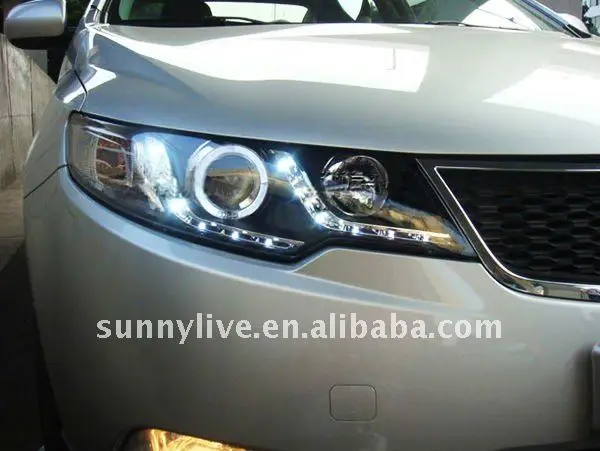 Для KIA Forte Cerato светодиодный фонарь ангельские глазки 2009-2011 год