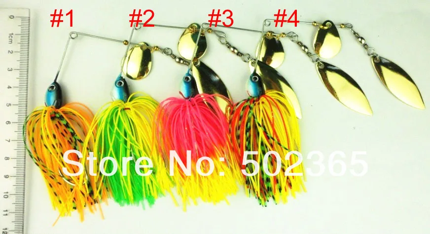40 шт. по ePacket Spinner Bait 0,6 oz Spinner Приманки Спиннеры 17 г рыбные приманки для спиннинга жесткая металлическая приманка крепкие крючки