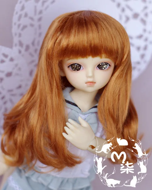 M7-bjd кукольный парик синтетические мохер цвета: красный и коричневый длинные волосы 9-10 дюймов 8-9 дюймов 7-8 дюймов 6-7 дюймов 5-6 дюймов 1/3 1/4 1/6 1/8 SD MSD YOSD лат