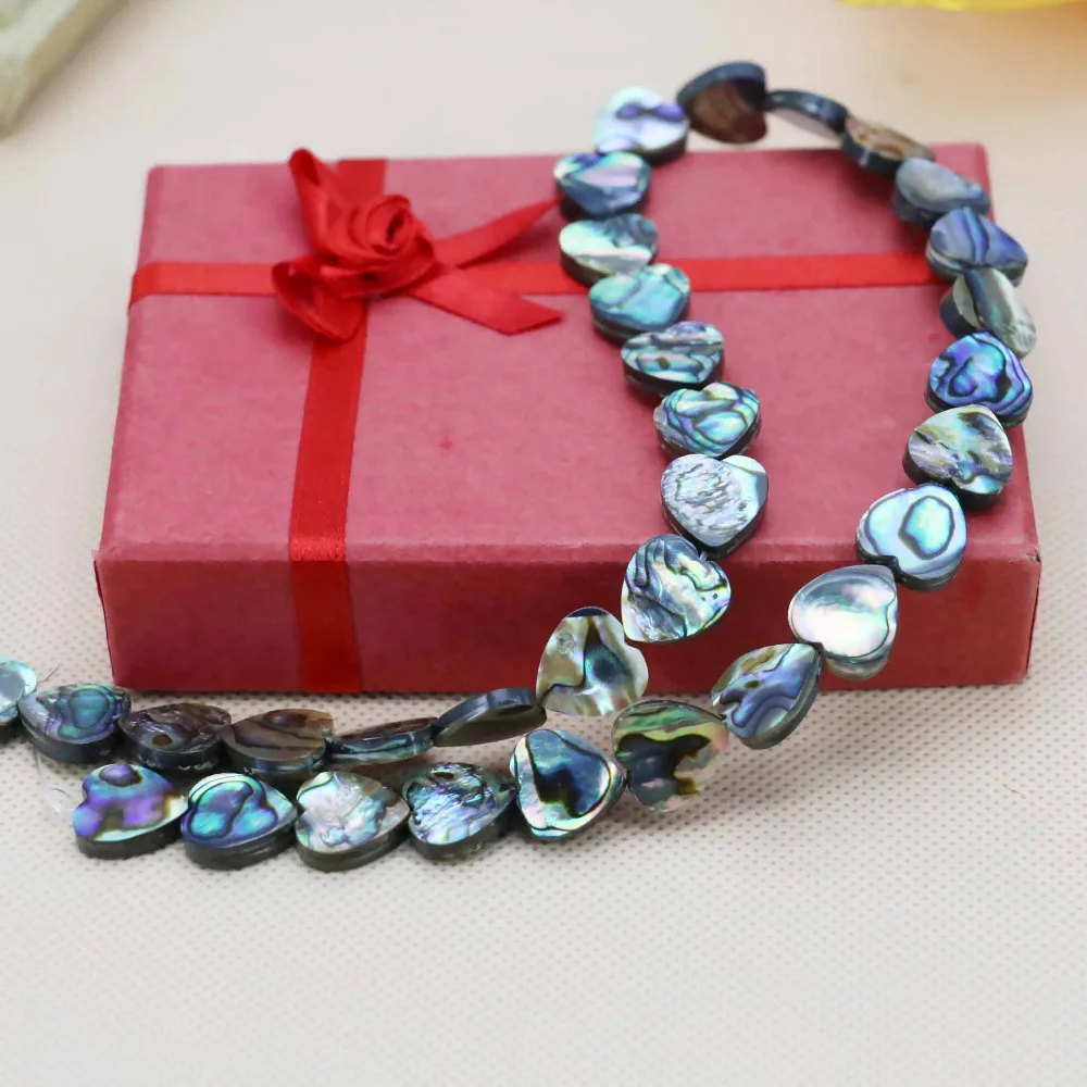 Accessories Series Heart 16inch Natural Abalone seashells
