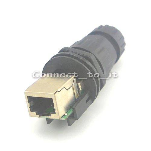 10 комплектов/партия) RJ45 Разъем Панель Крепление IP68 Влагозащищенные соединительные зажимы M19 разъем адаптера