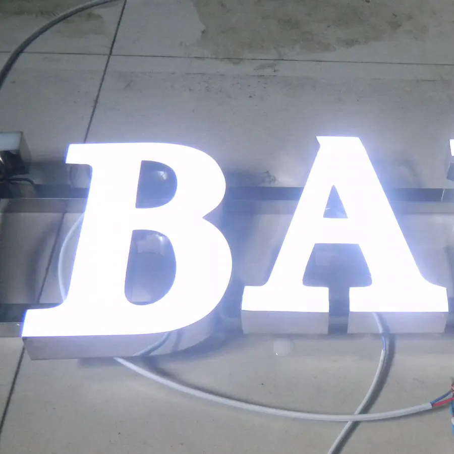 

Customized Store front signage Epoxy Resin Channel letters Sign Advertising Outdoor business sign letters