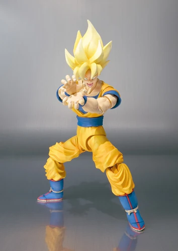 Оригинальная фигурка BANDAI Tamashii NACES S. H. Figuarts(SHF)-супер сайян Сон Гоку из "Dragon Ball Z"