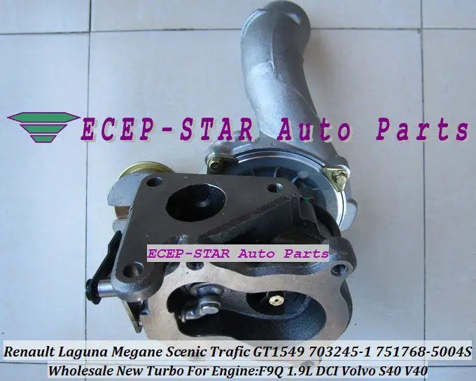 GT1549S 751768 751768-5004 S 7701478022 Turbo для Renault Laguna Megane Scenic трафика для Volvo S40 V40 F9Q F9Q740 1.9L DCI 105HP