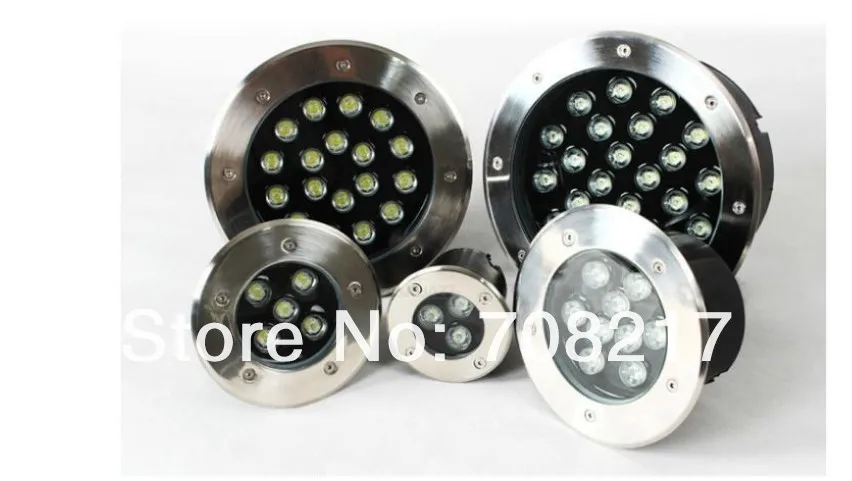 Высокое качество 6*2 Вт 12 Вт светодиодный подземный свет AC85~ 265 V/DC12V IP68 3 года гарантии светодиодный наружное освещение