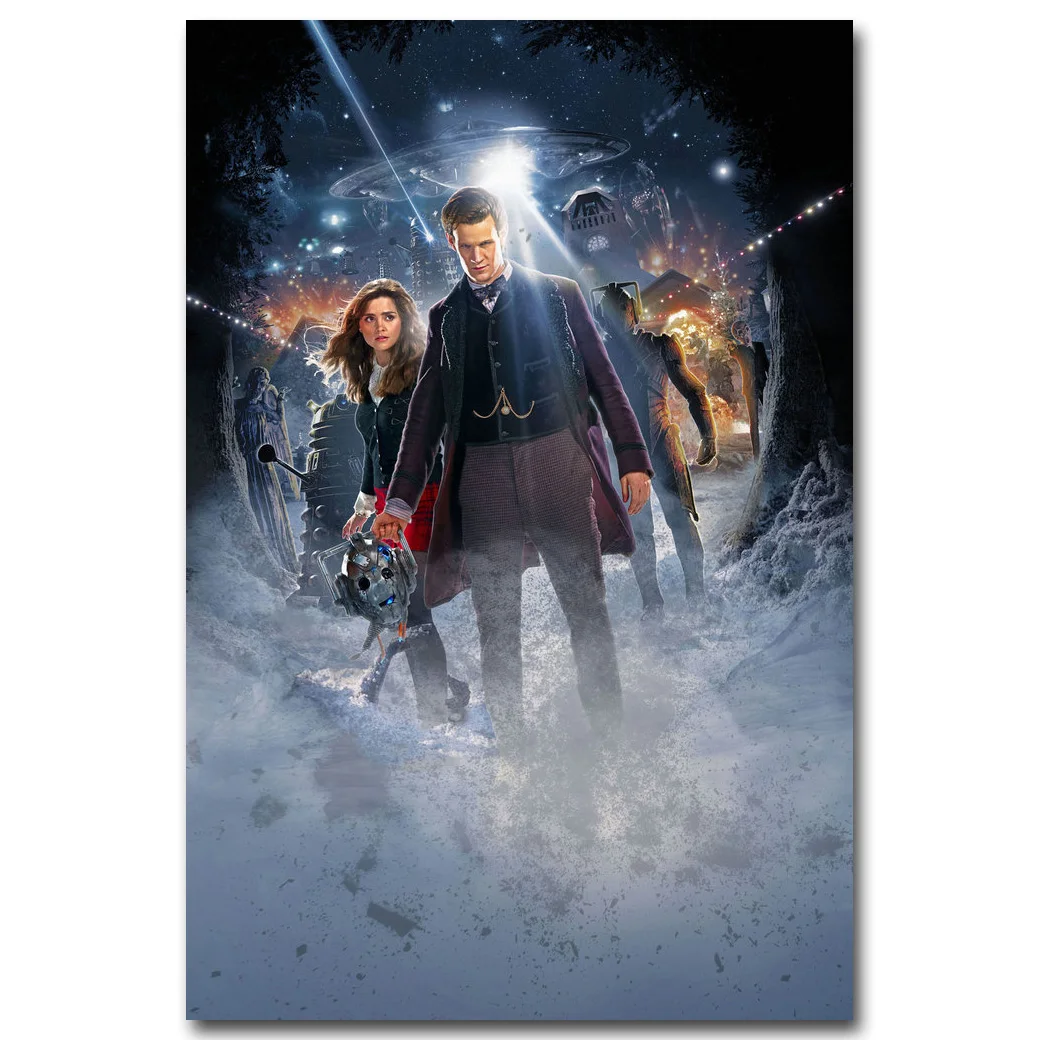 Доктор Кто искусство шелк ткань плакат печать ТВ серии картина для гостиной