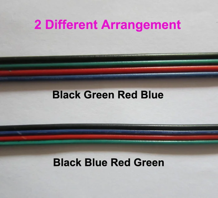 RGB прокладка 4pin провода удлинитель 100 м/лот Бесплатная доставка AWG22 RGB кабель удлинитель провода для светодиодный полосы света