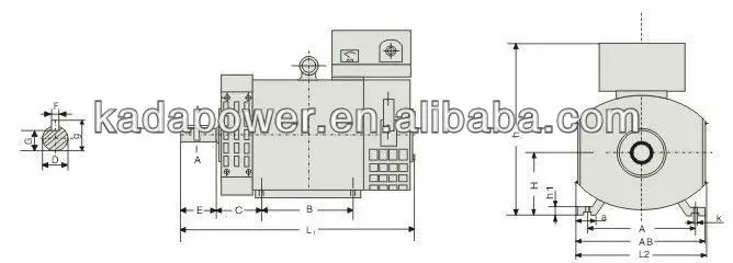 ST-5 генератор переменного тока 5 кВт/5 ква 220 В 50 Гц 1500 об/мин переменного тока однофазный дизельный генератор- в Австралию морем