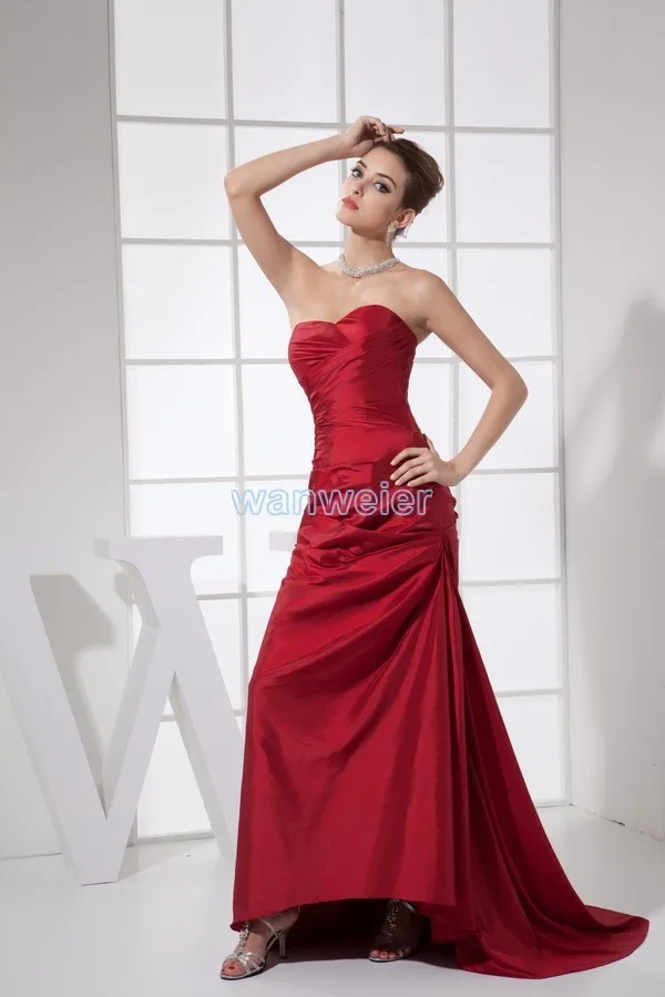 Трапециевидной формы vestidos новое поступление Горячая сексуальная Милая плюс формальное платье на заказ Красный, изысканный Длинные свадебные платья