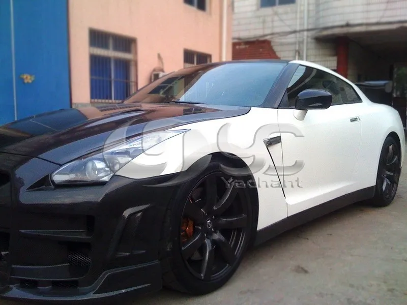 Углерода Волокно bse Стиль передний бампер подходит для 2008-2013 Nissan R35 GTR