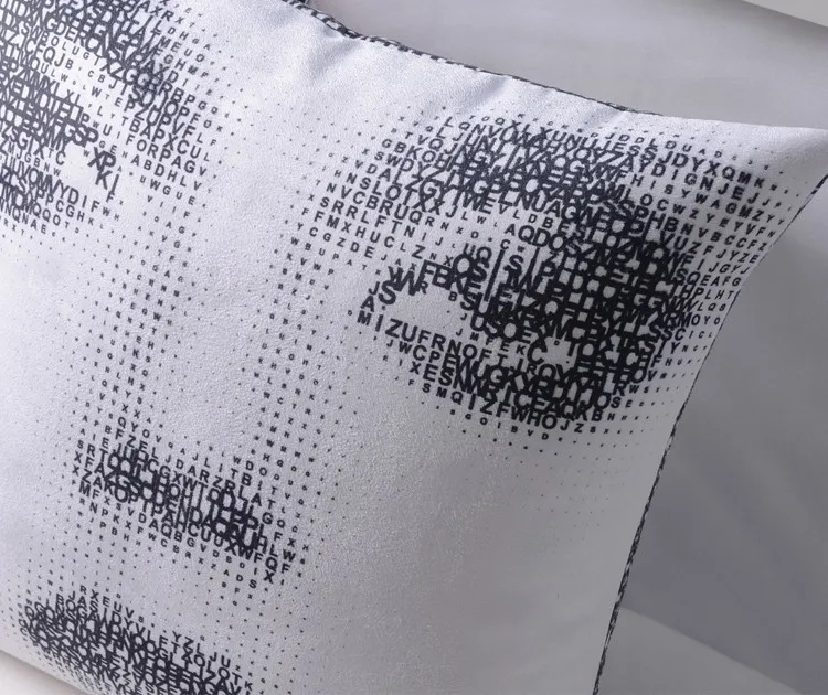 Двойные буквы пикселей человека подушки для домашнего декора для дивана под спину подушки