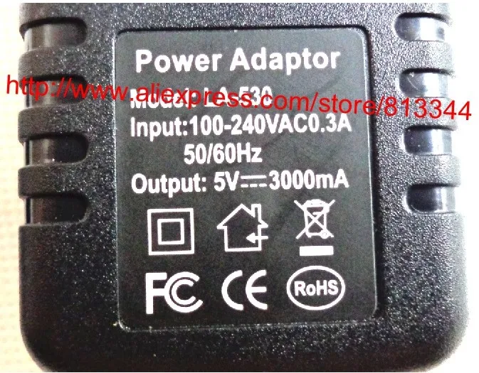 2 шт. 5 В 3A зарядное устройство адаптер питания для Quad Core Tablet PC DC 2.5x0.8 мм