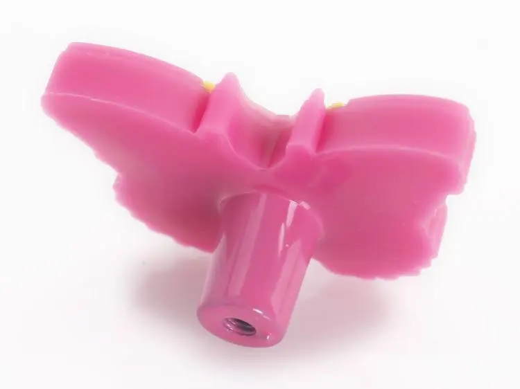 Pink yellow butterfly Child cartoon handle suitable for drawers and doors