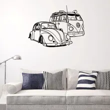 VW camper van и VW beetle Автомобильная наклейка для дома Съемные Фрески украшение комнаты