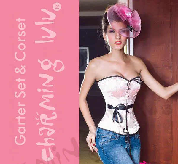 Embroidered Overbust Corset LC5129+ Cheaper price + Free Shipping Cost + Fast Delivery
