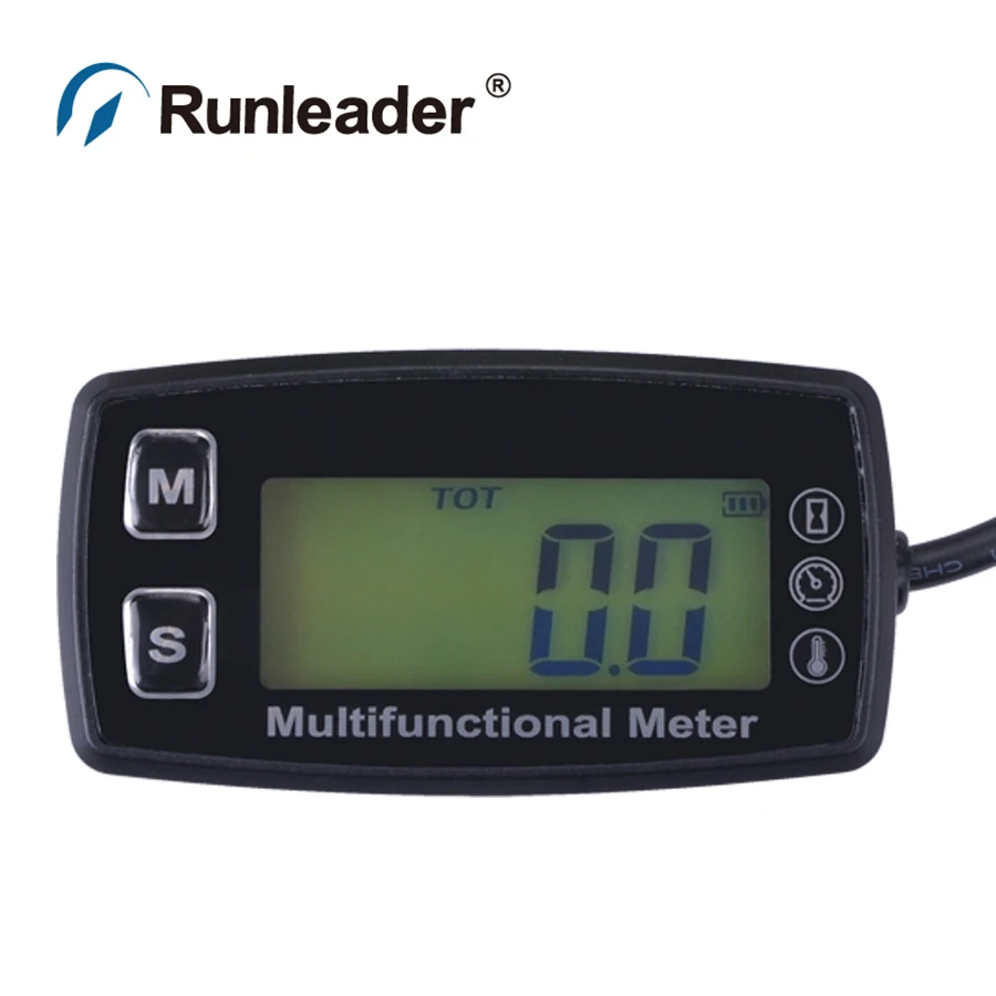 

Digital RL-TS002 PT100 -20- +300 Celsius degree tach hour meter theomometer temp meter for aerator trailer stump grinder blower