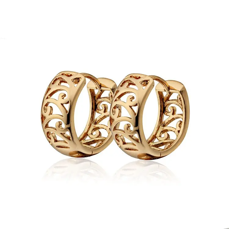 6 пара/лот золотой обруч серьги Для женщин Oorbellen Goud Kolczyki Ohrringe Anneau Oreille Orecchini Cerchi Aros Flor Золотая Сережка E16110