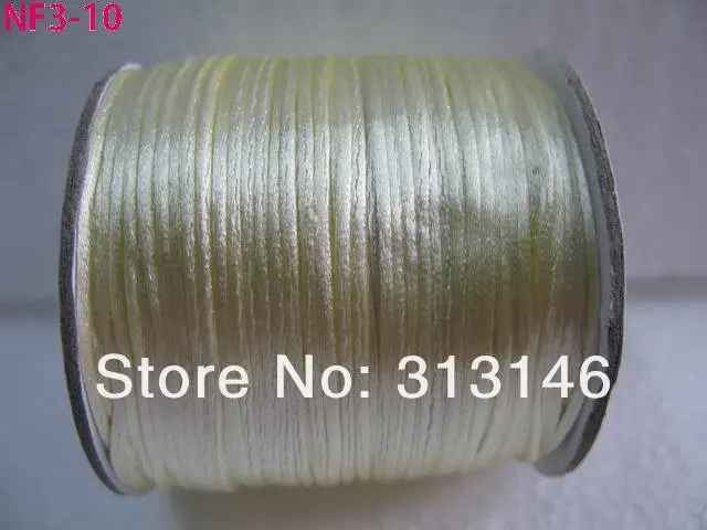 80 м/рулон 1,5 мм серебристо-серый плетеный макраме нейлоновый китайский узел шнур бисер атласная Шамбала веревка