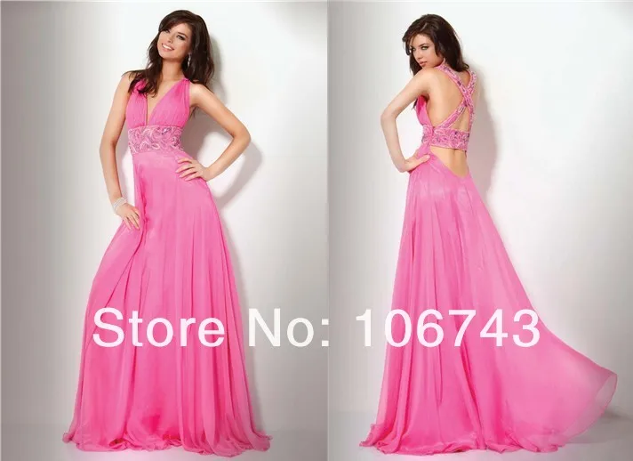 Горячие новые сексуальные невесты Индивидуальные вышивка vestidos formales шифон Длинные бисером Выпускные платья подружки невесты