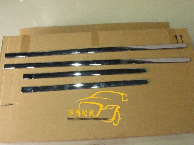 Для Audi Q5 2009 2010 2011 2012 2013 ABS Хромированная Автомобильная Отделка боковой двери линия отделка кузова литье под давлением отделка