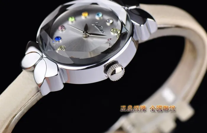 Lady Wrist Watch Quartz Woman Hours Best Fashion Dress Korea Bracelet Brand Leather Multicolored Crystal Knot Julius Box 627