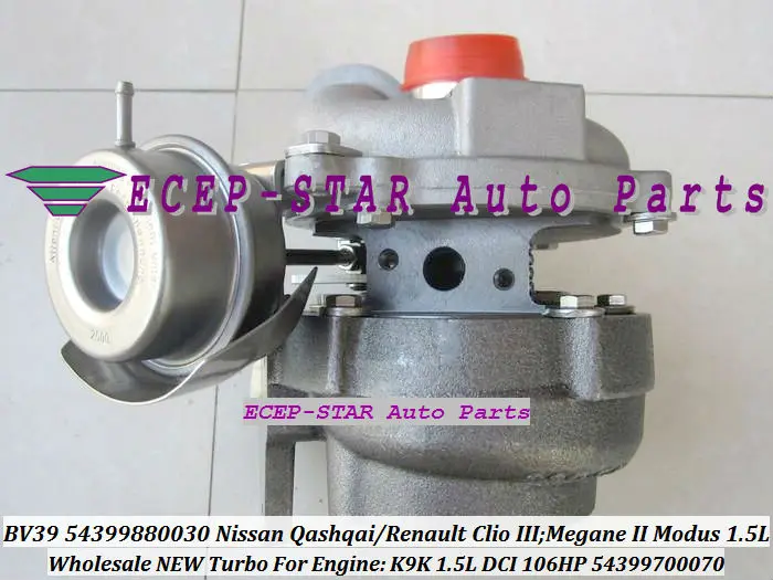 Турбо картридж КЗПЧ BV39 54399880030 54399700030 для Renault Modus Clio III Megane II Scenic II Qashqai K9K 1.5L DCI