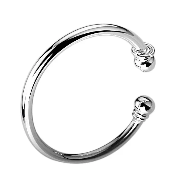 Fashion B027 925 Bangle Silver Plain Bracelet Band Cute Gift Fashion B027 925 Bangle Silver Plain Bracelet Band Cute Gift Flat Golf With