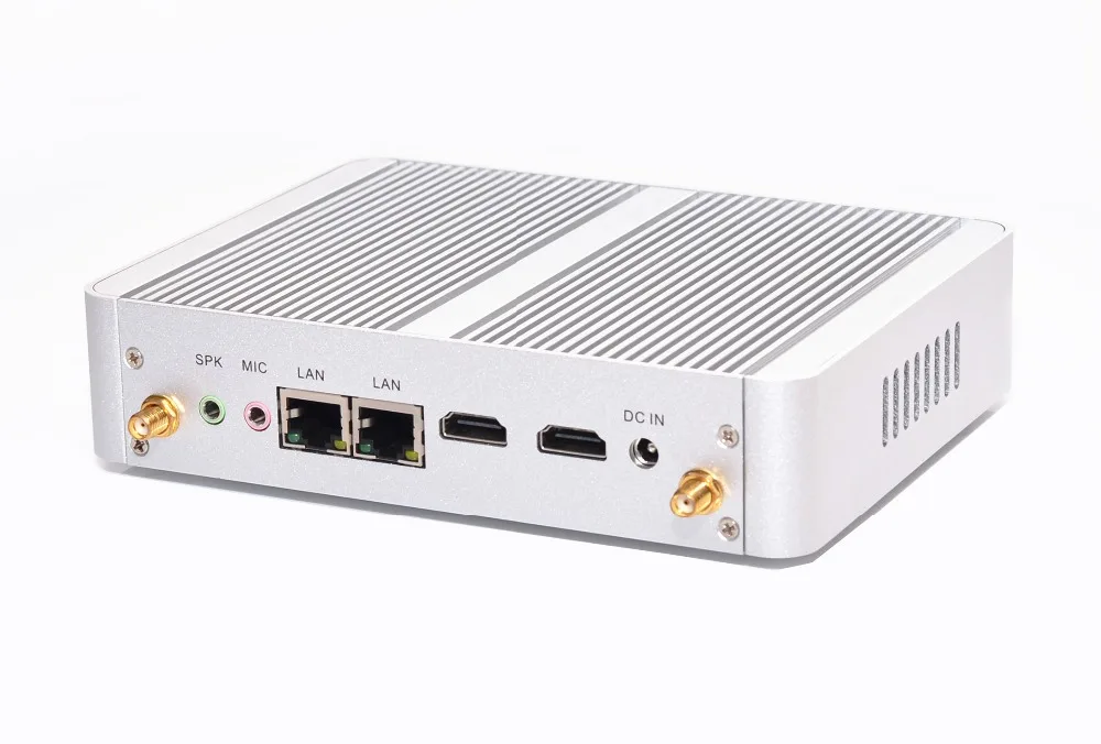 Fanless dual lan micro pc Win 10 Qotom-M150S celeron N3150 Quad Core up to 2.08Ghz Dual nic small computer