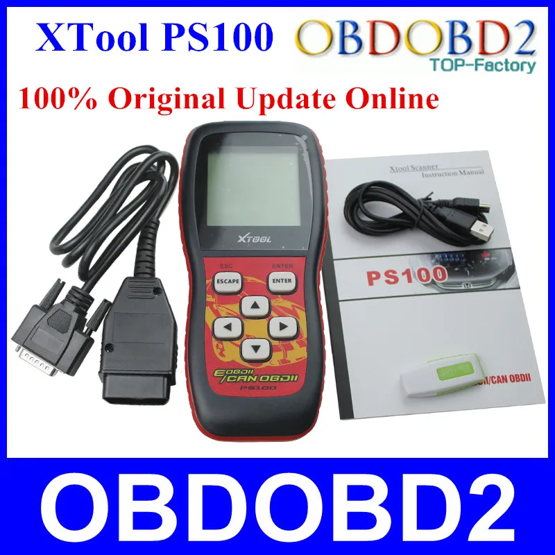 xtool PS100 OBDII может сканер с онлайн-обновлением PS 100 OBD2 стереть код неисправности