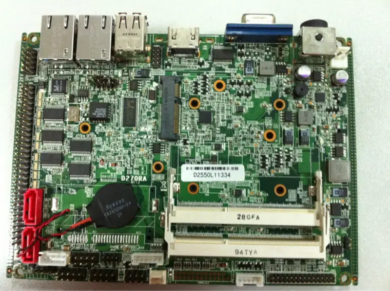 Мини atx материнская плата с бортовой 2G ram с LVDS/VGA(PCM3-N2800em