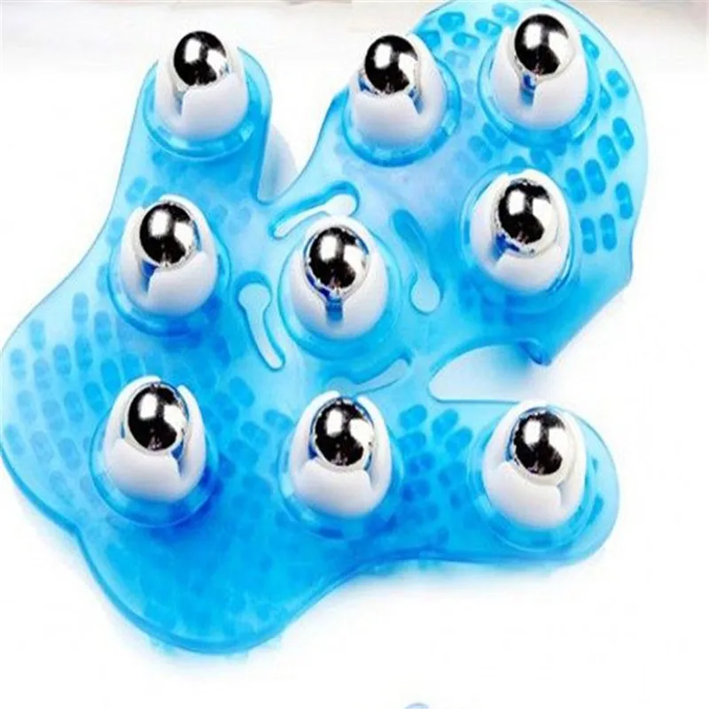 360 degree 9 rolling bead steel ball manual hand massager for