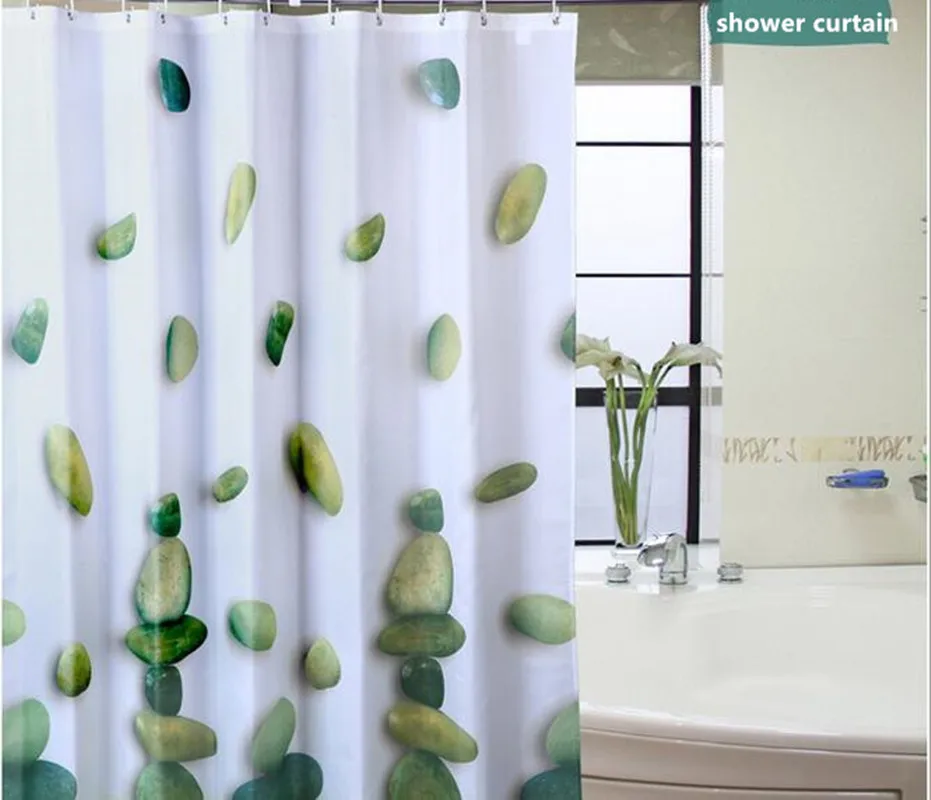 curtain fabric for shower curtains toilet room Easy to clean with damp cloth and hang good dry waterproof curtain180x180cm | Дом и сад