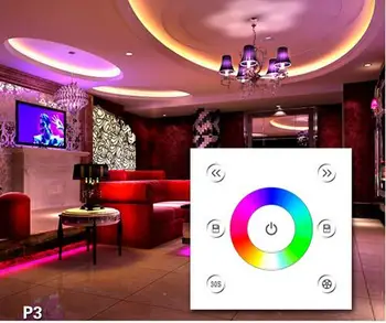

P4 12v-24v 4ch led rgbw touch panel controller RGBW led touch dimmer 86 socket