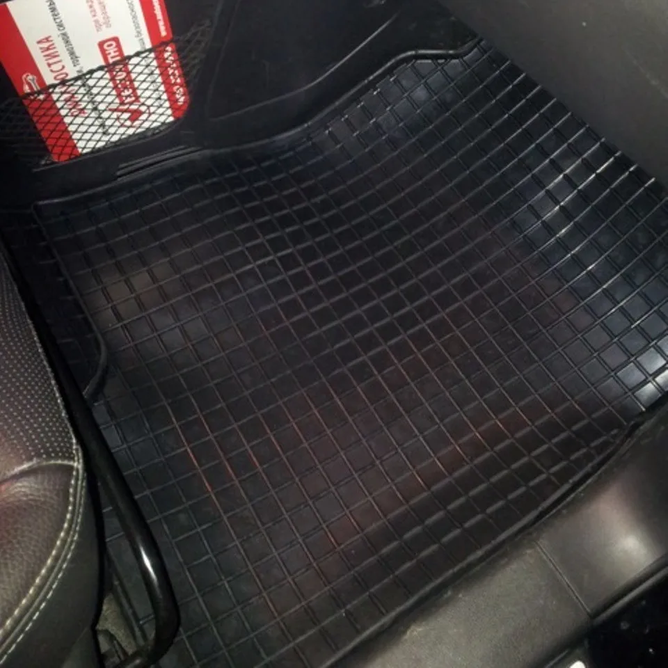 Резиновые коврики для Honda CRV III (2006 2012) с рисунком Сетка (Seintex 00531)|floor mat|honda mats for crvrubber