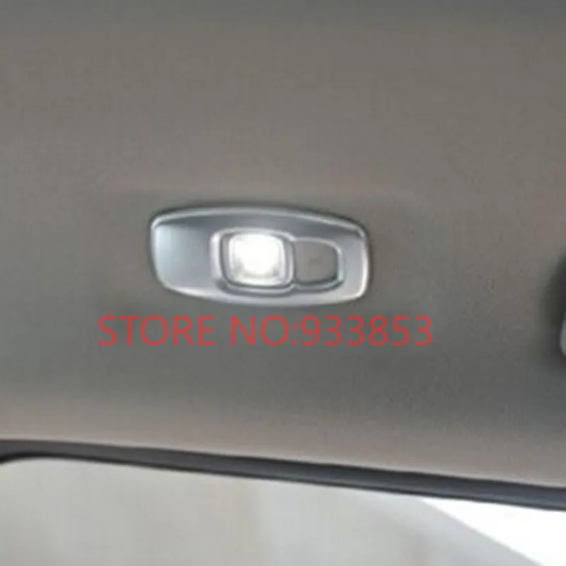 Car Inner Roof Reading Lights Frame Decoration Abs Chrome Reading Lamp