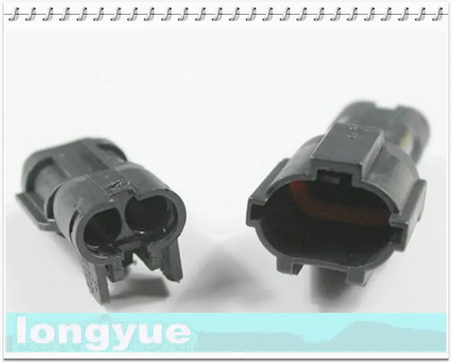 Longyue 10 комплект мужчина и женщина 2way KET Connector Kit HID лампы балласт адаптер Провода жгут разъем мужской женский