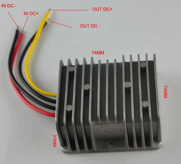 DC 12 V 24 вольт постоянного тока(8,5 V-40 V) преобразовать 5 V 15A 75 Вт Выход DC преобразователь постоянного тока для автомобиля rosh, ce Водонепроницаемый