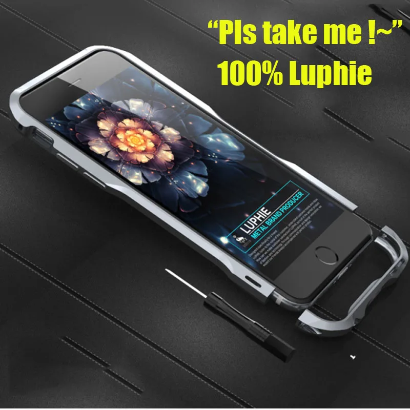 imágenes para Original Luphie Caso de Parachoques Para El Iphone 6 4.7 "De Aluminio de Aleación de Metal del Caso Del capítulo Para Apple iPhone 6 S Plus 5.5 pulgadas Armadura caso imágenes para Original Luphie Caso de Parachoques Para El Iphone 6 4.7 "De Aluminio de Aleación de Metal del Caso Del capítulo Para Apple iPhone 6 S Plus 5.5 pulgadas Armadura caso