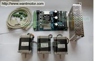 3 Axis CNC Router Kit TB6560 Stepper Driver Board + NEMA23 185oz-in Stepper Motor Free Shipping & Accept Paypal
