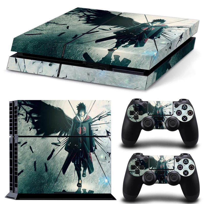 Наруто Саске для PS4 кожи наклейка кожи Наклейки для Playstation 4 PS4 консоли+ 2 предмета для PS4 контроллер PS4 кожи controle