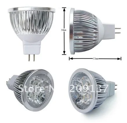 12VAC/DC MR16 12 Вт 4X3 W Led лампа для освещения лампочка, светодиодный прожектор Downlight энергосберегающее Высокое качество теплый/холодный/чисто белый, красный, зеленый, синий