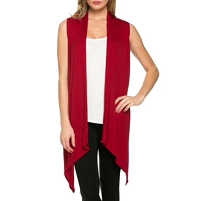 New Women Vest Spring Plus Size Open Stich Coat Jacket