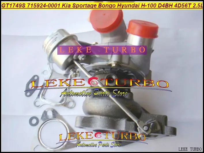 - GT1749S 715924-5001S 28200-42610 KIA Sportage Bongo Pregio K-Series Hyundai H-100 D4BH 4D56TCi 2.5L TURBO